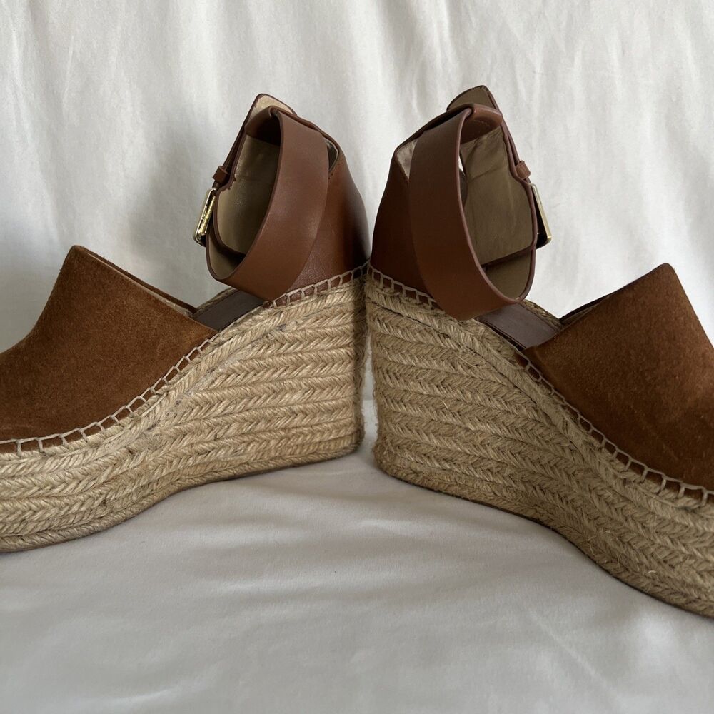 Marc Fisher Camel Tan Platform Espadrilles Wedges… - image 7